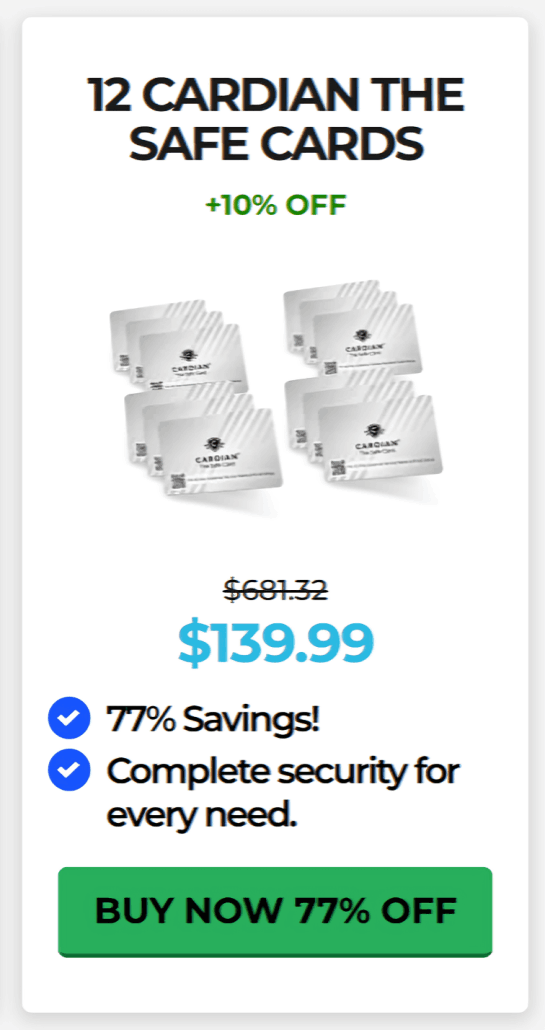 Safecard offer price 